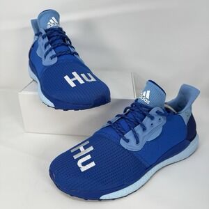 Adidas x Pharrell Williams Solar Hu Glide Sneakers Mens 10.5 EF2381 Power Blue